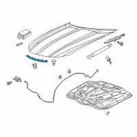 OEM 2016 Chrysler 300 WEATHERSTRIP-Hood To Radiator Diagram - 68040220AC