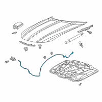 OEM 2011 Chrysler 300 Cable-Hood Latch Diagram - 1PS72DX9AC