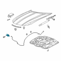 OEM Dodge Hood Latch Diagram - 55113787AB