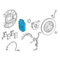 OEM 2020 Lexus LC500 Rear Passenger Disc Brake Cylinder Assembly Diagram - 47830-11010