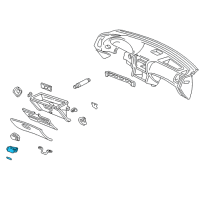 OEM 1997 Acura Integra Lamp Assembly, Glove Box Diagram - 34254-SM4-013