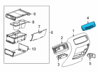 OEM Cadillac Dash Control Unit Diagram - 84891281