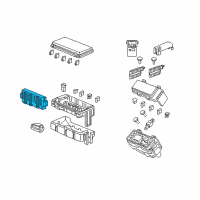 OEM 2017 Acura MDX Module Assembly, Relay Diagram - 38850-TZ5-A03