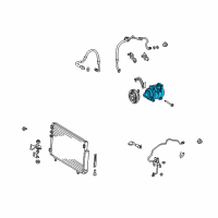 OEM Scion tC Compressor Diagram - 88320-21100