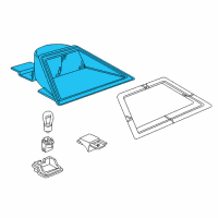 OEM 1997 BMW 750iL Third Stoplamp Housing Diagram - 63-25-8-352-886