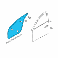 OEM 2009 Infiniti FX35 Weatherstrip-Front Door, LH Diagram - 80831-1CA0D