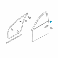 OEM Nissan Murano Grommet Diagram - 80874-AX000