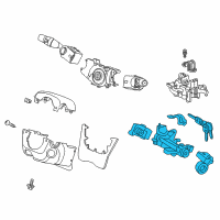 OEM 2016 Honda Odyssey Lock Assy., Steering Diagram - 06351-TK8-A01