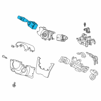 OEM Honda Pilot Switch Assembly, Lighting & Turn Signal Diagram - 35255-TK8-A01