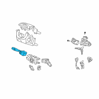 OEM 2008 Honda Accord Switch Assembly, Lighting & Turn Signal Diagram - 35255-TA0-A02