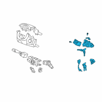 OEM 2011 Honda CR-V Cylinder Set, Key Diagram - 06350-SWA-A01