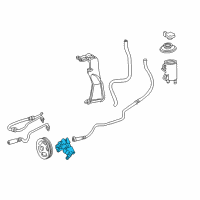 OEM 1993 Ford Crown Victoria Power Steering Pump Diagram - XW7Z-3A674-ADRM