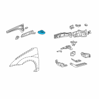 OEM 2006 Ford Focus Strut Mount Diagram - YS4Z-3A435-AA