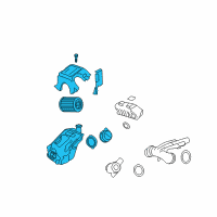 OEM Chevrolet Trailblazer Air Cleaner Assembly Diagram - 15125307