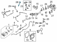 OEM Ford Maverick Upper Oxygen Sensor Diagram - KX6Z-9F472-B