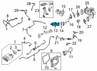 OEM 2019 Ford Edge EGR Valve Diagram - K2GZ-9D475-A