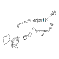 OEM Ford Escape HOSE - CONNECTING Diagram - LX6Z-9D333-U