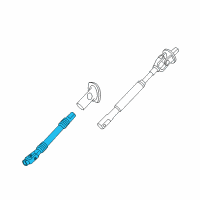 OEM 2015 GMC Sierra 2500 HD Intermediate Steering Shaft Assembly Diagram - 84321747