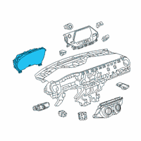 OEM 2022 Chevrolet Blazer Cluster Assembly Diagram - 84996807