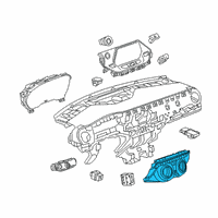 OEM 2021 Chevrolet Blazer Dash Control Unit Diagram - 84769062