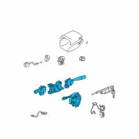 OEM 2000 Toyota Avalon Combo Switch Diagram - 84310-07090