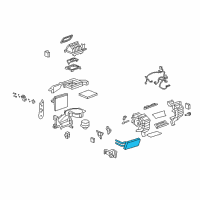 OEM Chevrolet Heater Core Diagram - 19257319