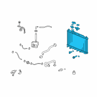 OEM 2008 Honda CR-V Radiator Diagram - 19010-RZY-A51