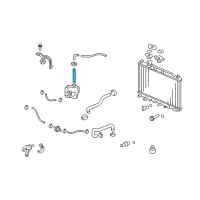 OEM 2010 Honda CR-V Hose, Reserve Tank Diagram - 19103-RZA-A00