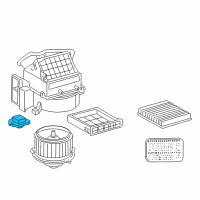 OEM 2001 Toyota Celica Resistor Diagram - 87138-20360