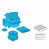 OEM Toyota Celica Blower Assembly Diagram - 87130-20660