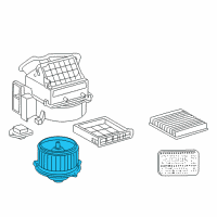 OEM Scion Fan & Motor Diagram - 87103-20160