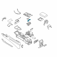 OEM 2017 Ford Edge Cup Holder Insert Diagram - FT4Z-5813562-AF