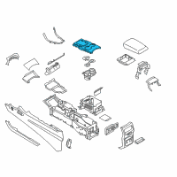 OEM 2017 Ford Edge Console Panel Diagram - FT4Z-58045A76-AA