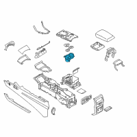 OEM 2017 Ford Edge Cup Holder Diagram - FT4Z-5813562-AK