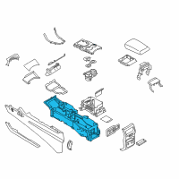 OEM 2016 Ford Edge Console Base Diagram - GT4Z-58043B04-AA