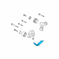 OEM 2005 Honda Civic Belt, Compressor Diagram - 38920-PNF-014