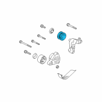 OEM 2009 Acura TSX Pulley, Idle Diagram - 31190-RRA-A00