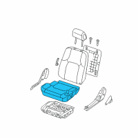 OEM 2006 Nissan Pathfinder Cushion Assy-Front Seat Diagram - 87350-EA002