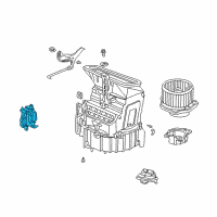 OEM Acura MDX Motor Assembly, Fresh/Recirculating Diagram - 79350-S84-A01
