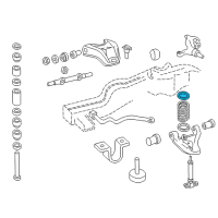 OEM Chevrolet Express 2500 Insulator-Front Spring *Blue Diagram - 15737908