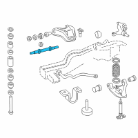 OEM GMC Syclone Shaft Kit, Front Upper Control Arm Diagram - 12385857