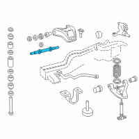 OEM 2005 Chevrolet Blazer Shaft Kit, Front Upper Control Arm Diagram - 12385857