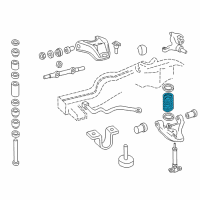 OEM 2001 GMC Jimmy Front Spring Diagram - 15058959