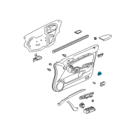 OEM 2003 Acura MDX Switch Assembly, Automatic Door Lock Diagram - 35380-S3V-A01