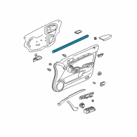 OEM 2006 Acura TSX Weatherstrip, Right Front Door (Inner) Diagram - 72335-SEA-013