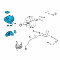 OEM Chevrolet Master Cylinder Diagram - 92421250