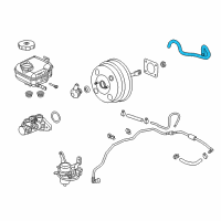 OEM 2011 Chevrolet Caprice Hose-Power Brake Booster Vacuum Diagram - 92260836