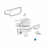 OEM 2004 Chevrolet Cavalier Switch Asm-Door Lock Diagram - 22654785