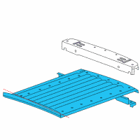 OEM 2004 Chevrolet SSR Panel-Rear Floor *Prime Ww18 Diagram - 15235732