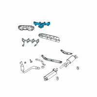 OEM Ram Dakota Exhaust Manifold Diagram - 68045437AB